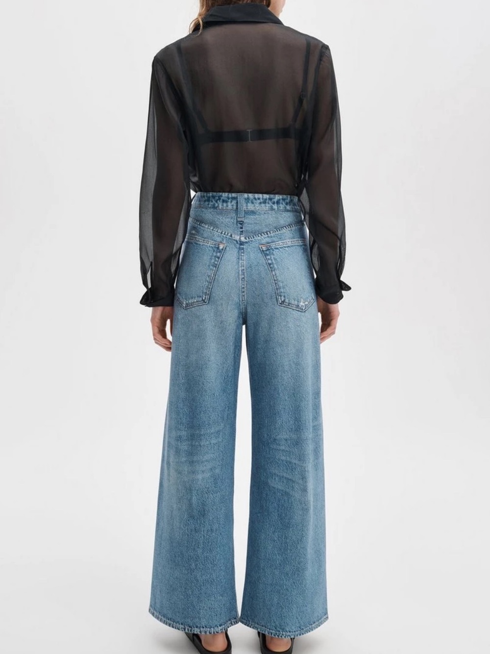 Rag and Bone Miramar Terry Sofie wide-leg pants Size 27 - Picture 2 of 9